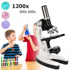 Çocuklar İçin Özel 28 Parça Mikroskop Eğitim Kiti - Taşınabilir Çantalı