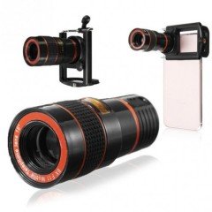 8X Zoom Telefon Kamera Lensi - Mini El Dürbünü - Geniş Açı