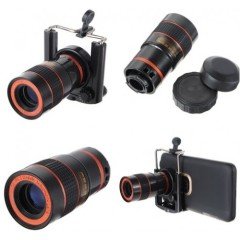 8X Zoom Telefon Kamera Lensi - Mini El Dürbünü - Geniş Açı