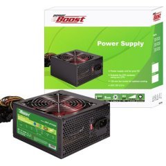 Power Boost 300w Siyah 12cm KIRMIZI fanlı ATX POWER SUPPLY (Retail Box)