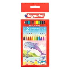 Bigpoint Aquarelle Boya Kalemi 12 Renk Fırçalı 12'li Kutu