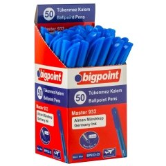 Bigpoint Tükenmez Kalem Master 1.0mm Mavi 50'li Kutu