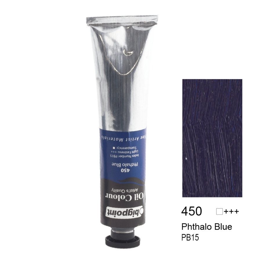 Bigpoint Yağlı Boya 45 ml Phthalo Blue 450 6'lı Kutu