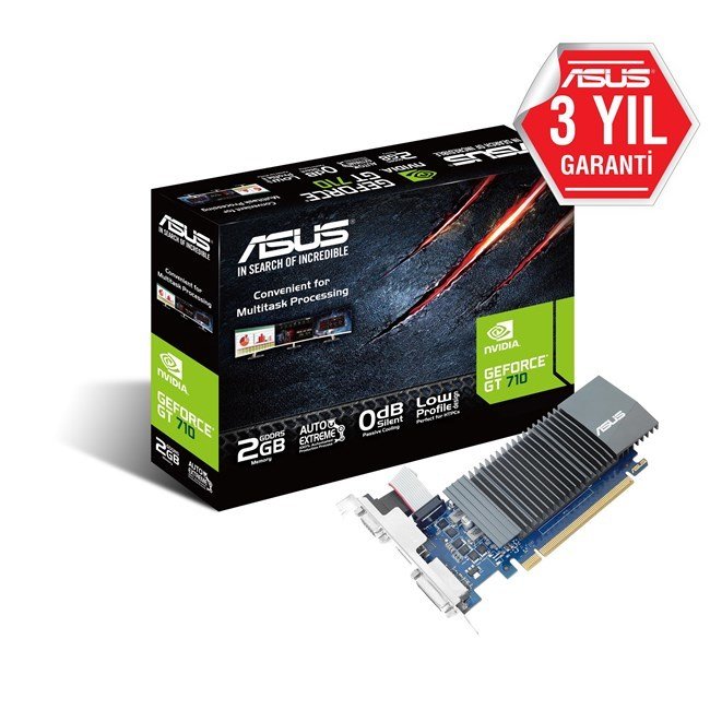 Asus GeForce GT 710-SL 2GB GDR5 64Bit Dvi Hdmi