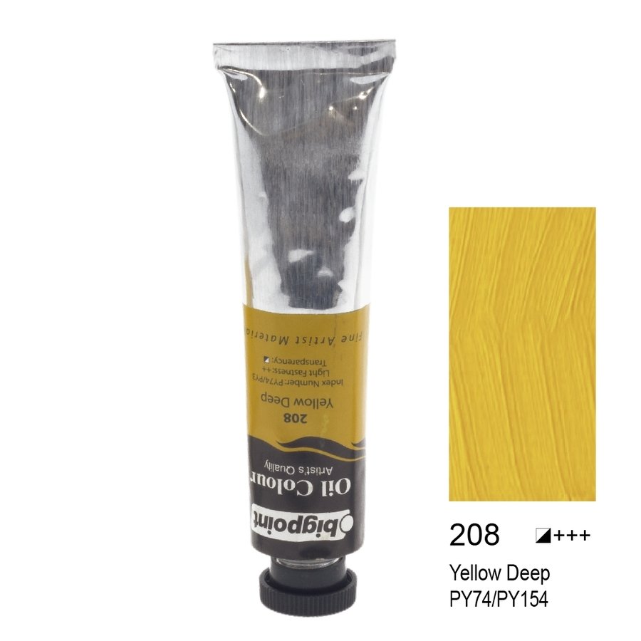 Bigpoint Yağlı Boya 45 ml Yellow Deep 208 6'lı Kutu