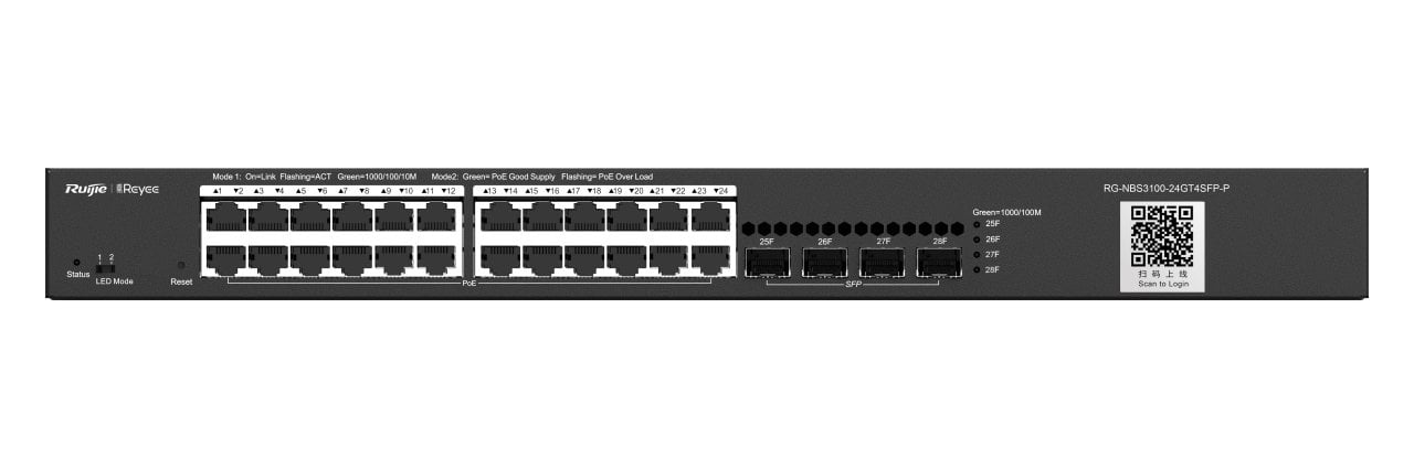 TENDA TEF1126P-24-250W 24PORT 10/100 YÖNETİLEMEZ POE SWITCH