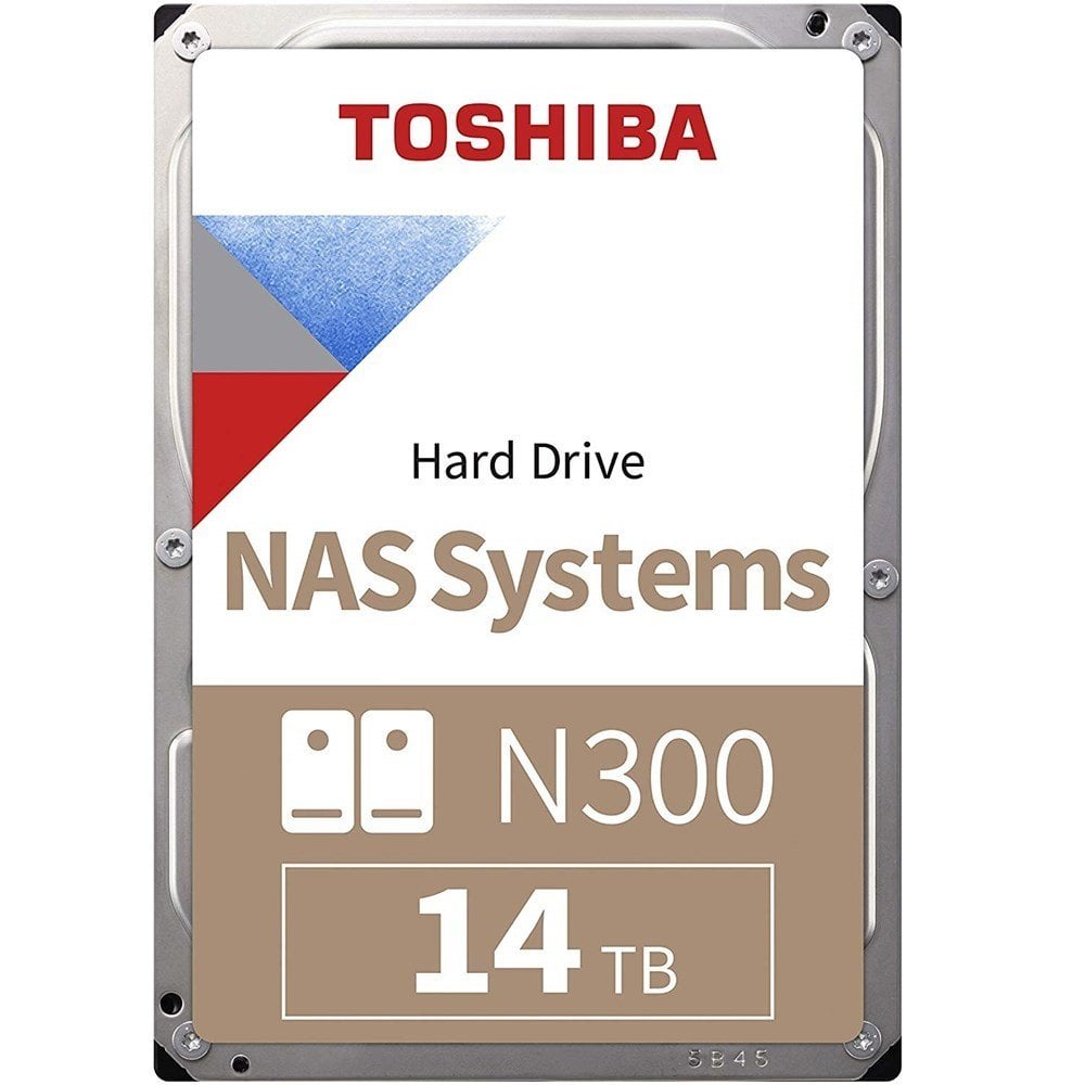 Toshiba 14TB N300 7200 256MB 7/24 Nas HDWG21EUZSVA