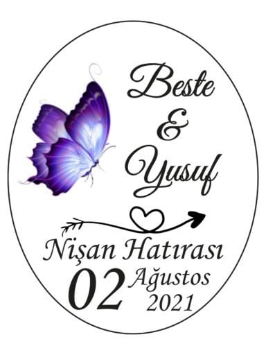 Hediye Şeffaf Etiketler