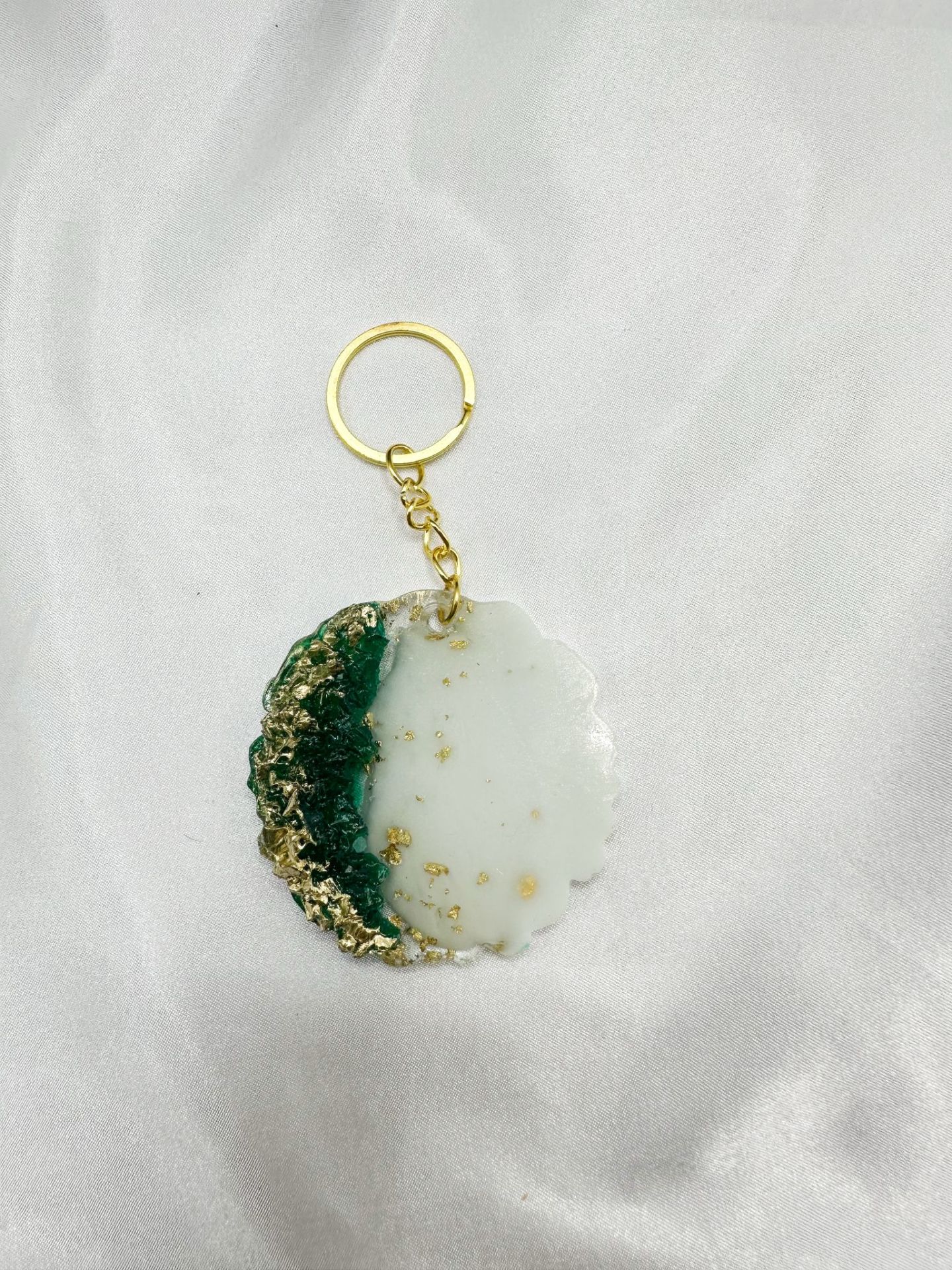 Epoksi Anahtarlık 10  (25 adet) Yeşil