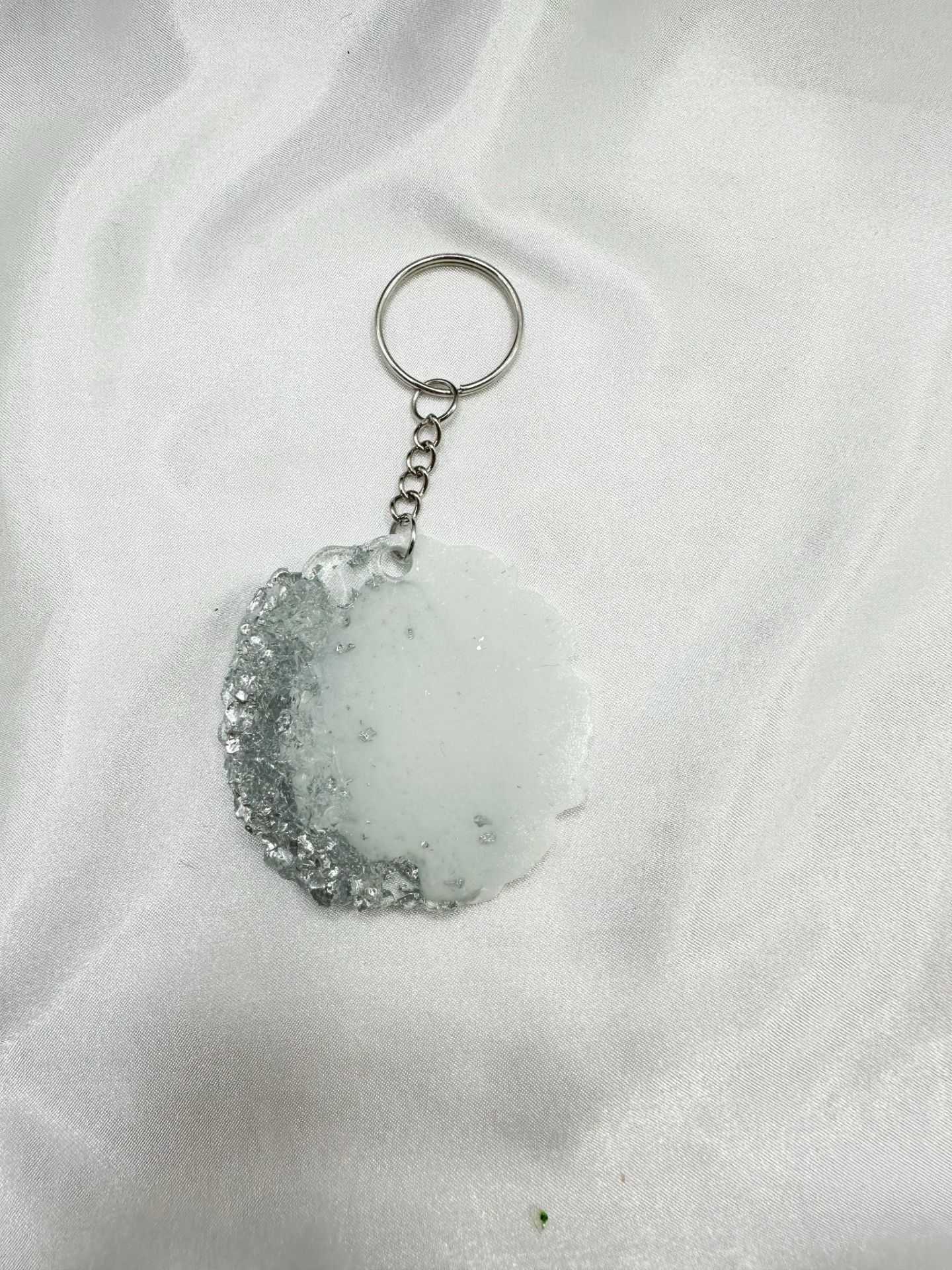 Epoksi Anahtarlık 10  (25 adet) Gümüş