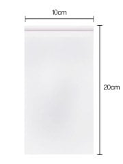 Bantlı Şeffaf Poşet 100 adet (10x20)