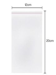Bantlı Şeffaf Poşet 100 adet (12x20)