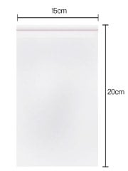 Bantlı Şeffaf Poşet 100 adet (15x20)