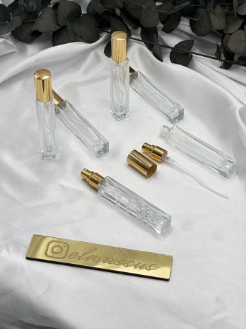 Kare Cep Boy Şişe 12 cm