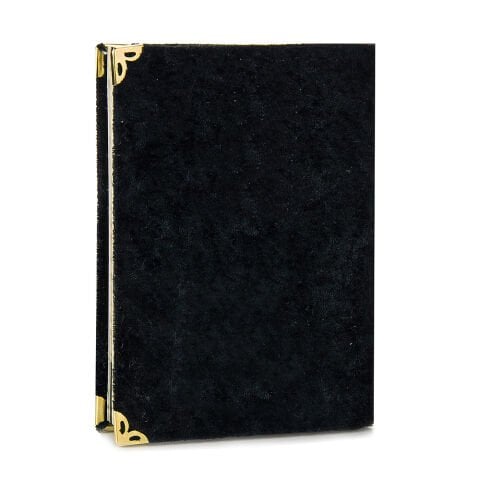 Hediyelik Kadife Kaplı Yasin 128 sayfa - 7x10cm 10 adet Siyah