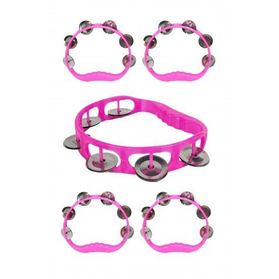 Plastik Kına Tefi - 5 Adet Pembe
