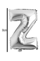 Harf Folyo Balon Gümüş 36cm Z