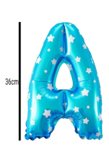 Harf Folyo Balon Mavi 36cm A