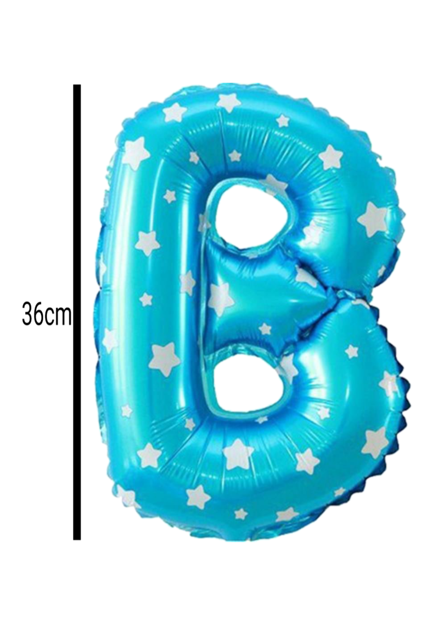Harf Folyo Balon Mavi 36cm B