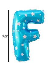 Harf Folyo Balon Mavi 36cm F