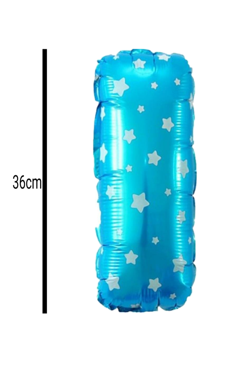 Harf Folyo Balon Mavi 36cm I