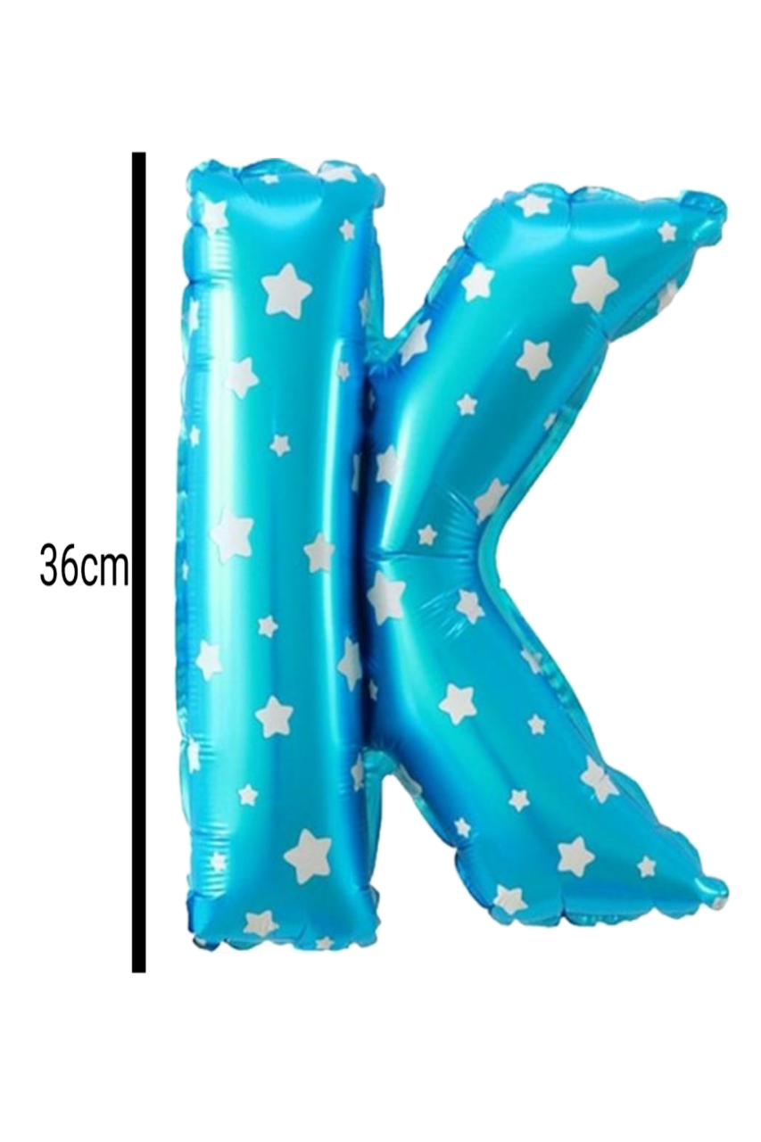 Harf Folyo Balon Mavi 36cm K