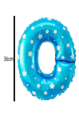 Harf Folyo Balon Mavi 36cm O