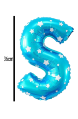 Harf Folyo Balon Mavi 36cm S