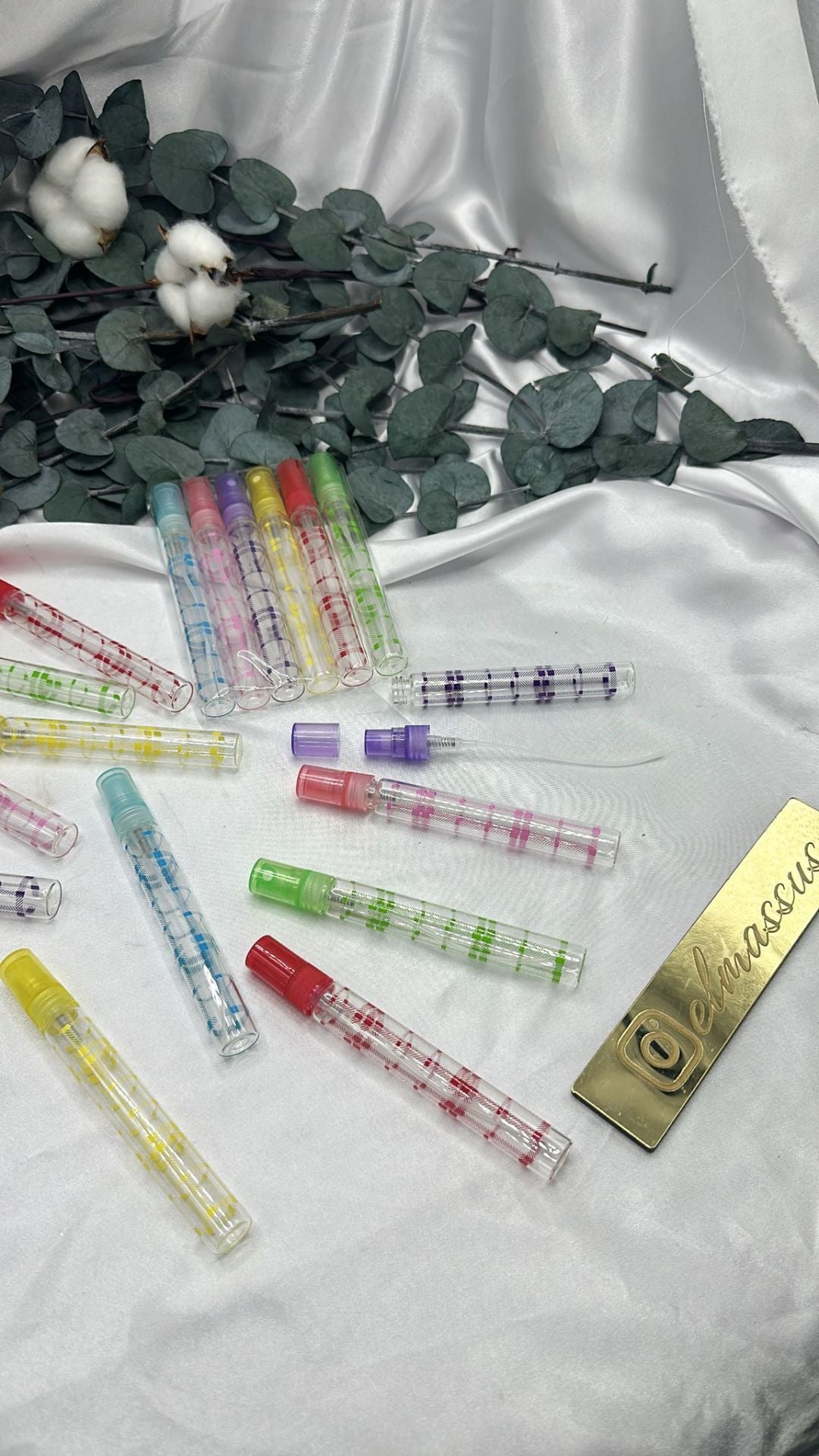 Renkli Çanta Boy  Cam Tüp 10cc (6 adet)