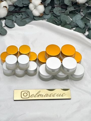 Cam Krem Kutusu 10cc - Gümüş