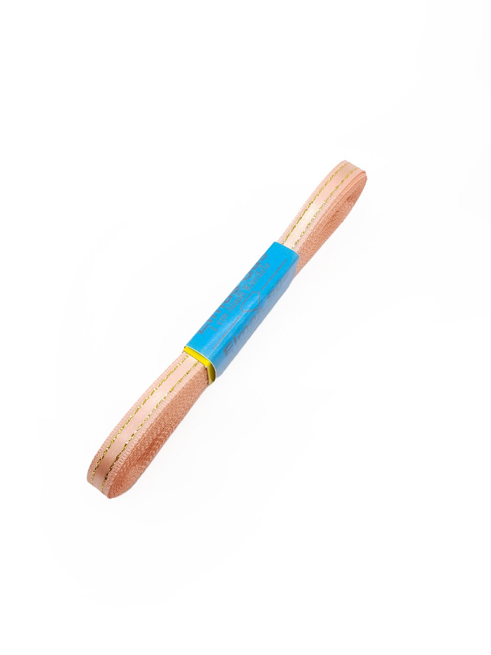 Altın Şeritli Saten Kurdele 1cm Somon