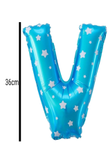 Harf Folyo Balon Mavi 36cm V