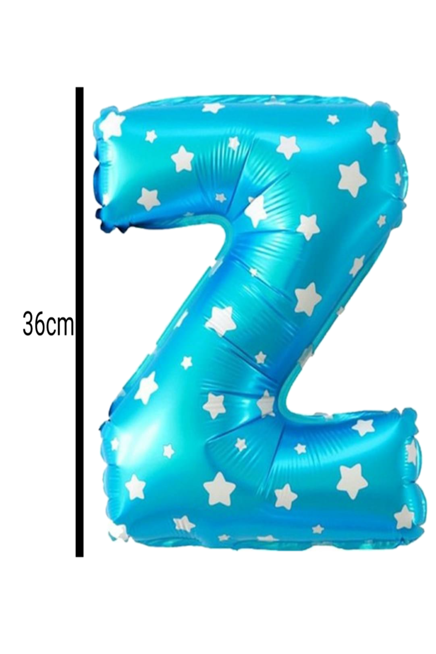 Harf Folyo Balon Mavi 36cm Z