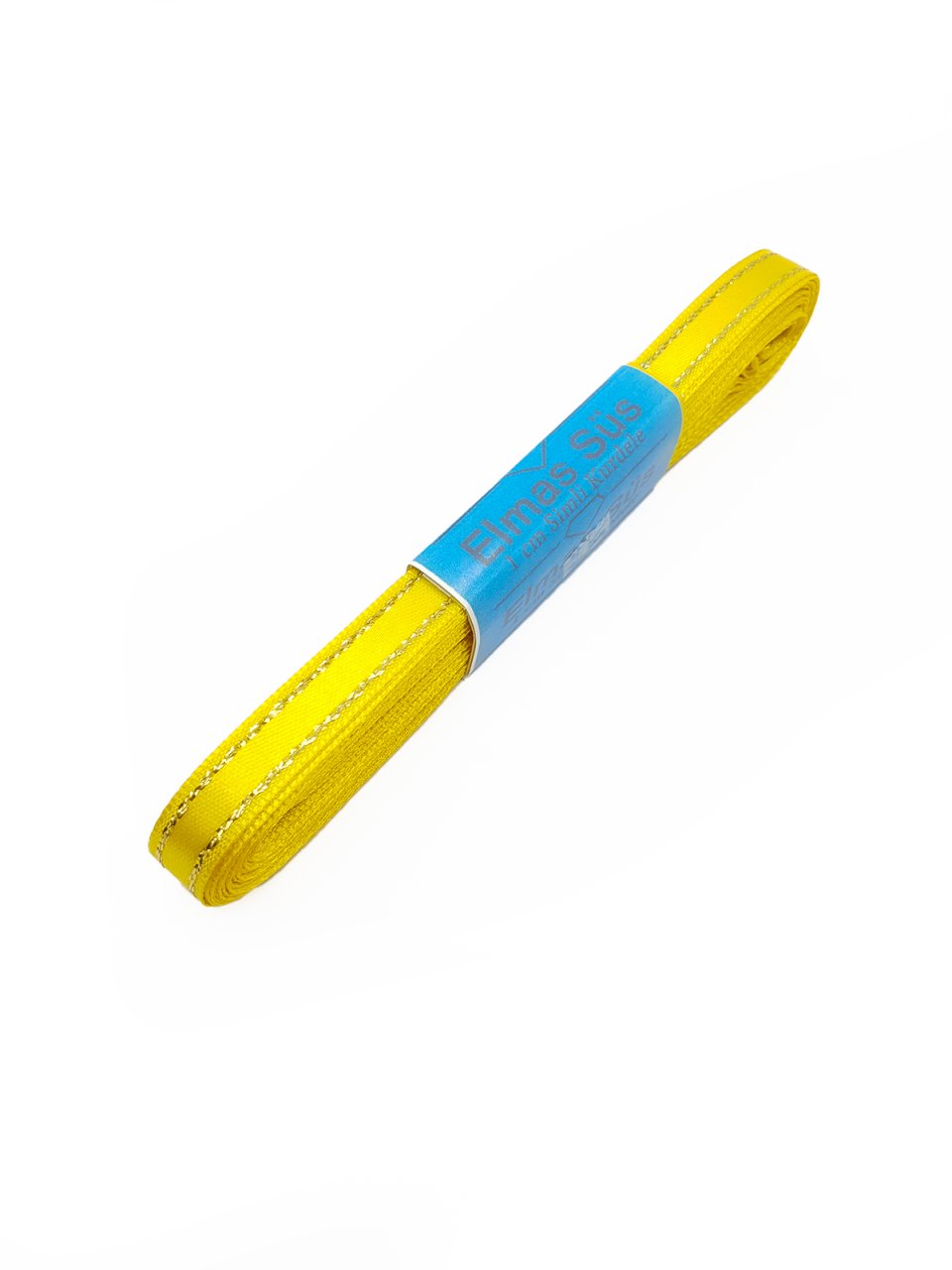 Altın Şeritli Saten Kurdele 1cm Sarı
