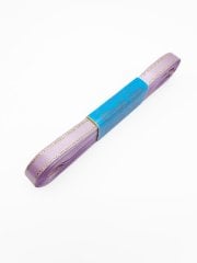 Altın Şeritli Saten Kurdele 1cm Lila