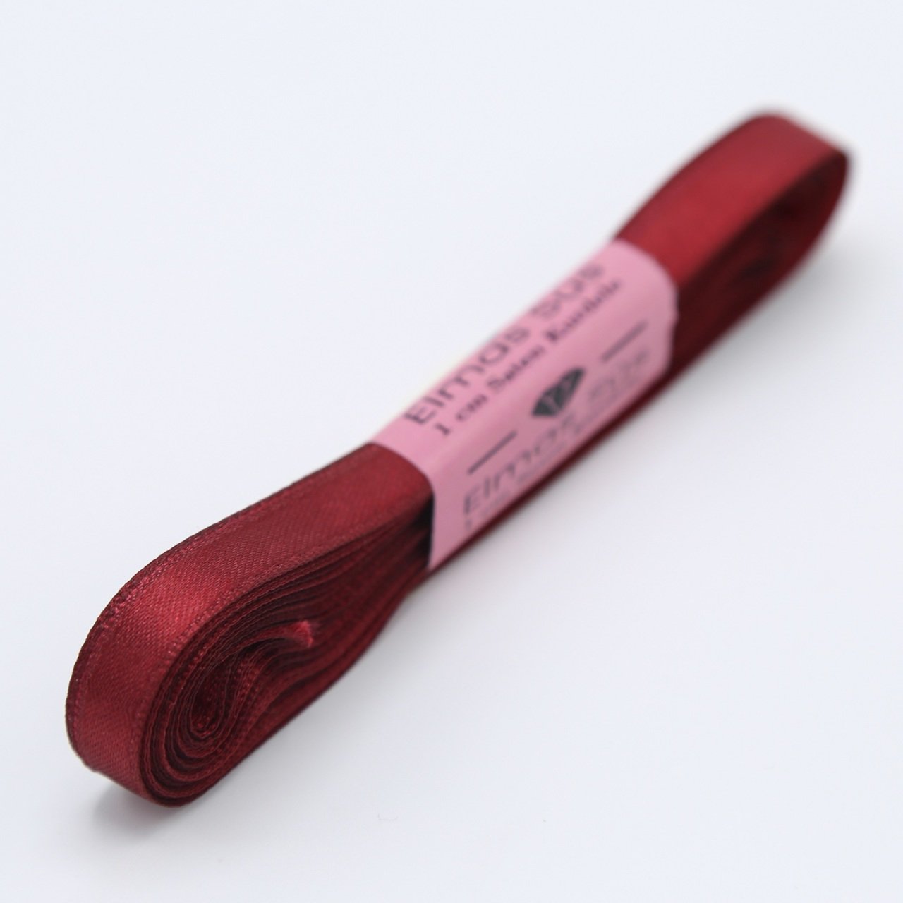 Saten Kurdele 1cm Bordo