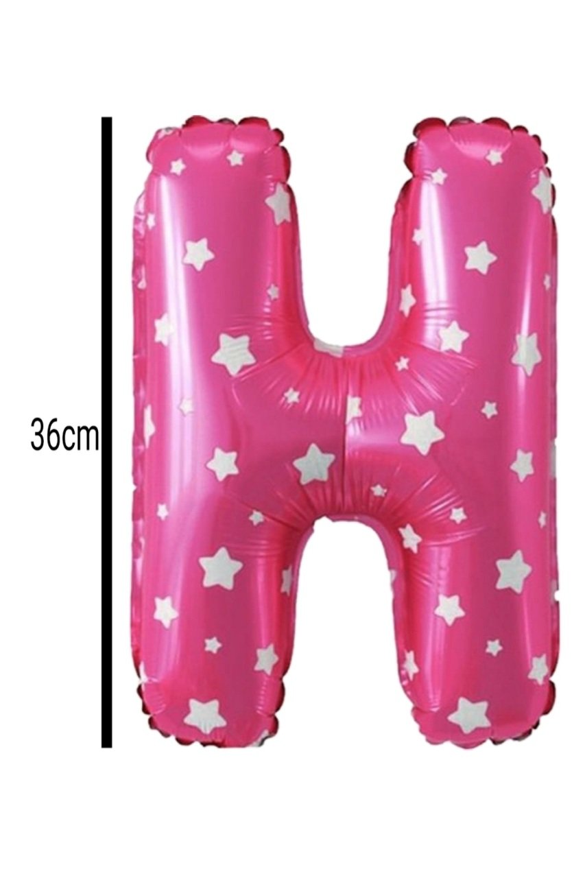 Harf Folyo Balon Pembe 36cm H