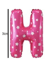 Harf Folyo Balon Pembe 36cm H