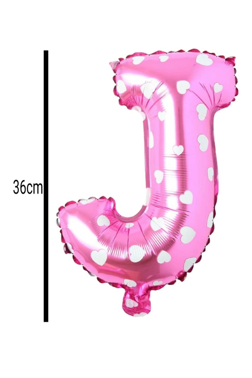 Harf Folyo Balon Pembe 36cm J