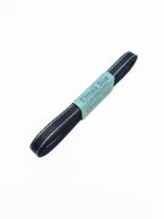 Gümüş Şeritli Saten Kurdele 1cm Siyah