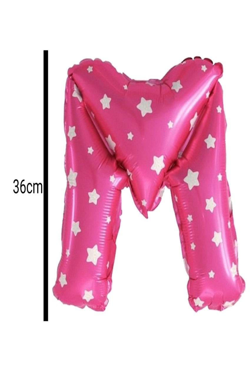 Harf Folyo Balon Pembe 36cm M
