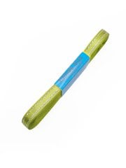 Gümüş Şeritli Saten Kurdele 1cm Fıstık Yeşili