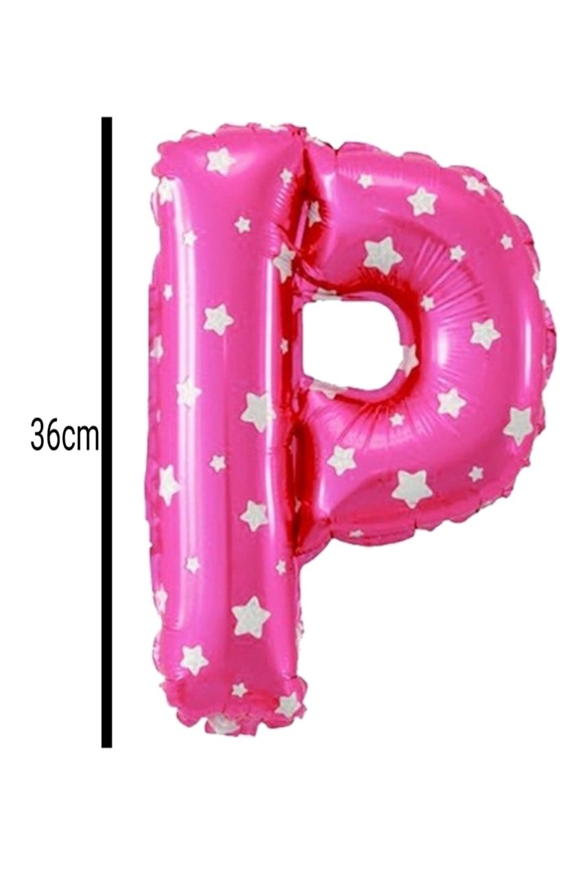 Harf Folyo Balon Pembe 36cm P