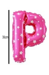 Harf Folyo Balon Pembe 36cm P