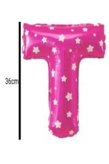 Harf Folyo Balon Pembe 36cm T