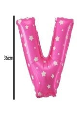 Harf Folyo Balon Pembe 36cm V