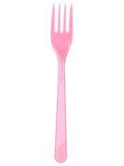 Plastik Çatal 25'li Pembe