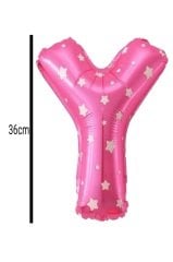 Harf Folyo Balon Pembe 36cm Y