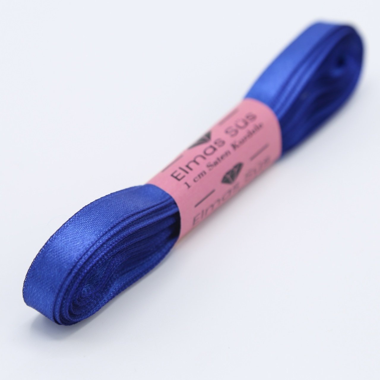 Saten Kurdele 1cm Saks Mavisi