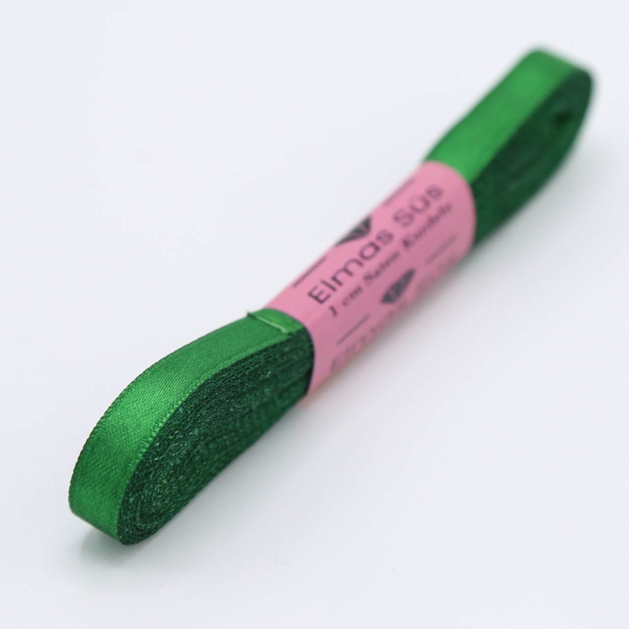 Saten Kurdele 1cm Yeşil